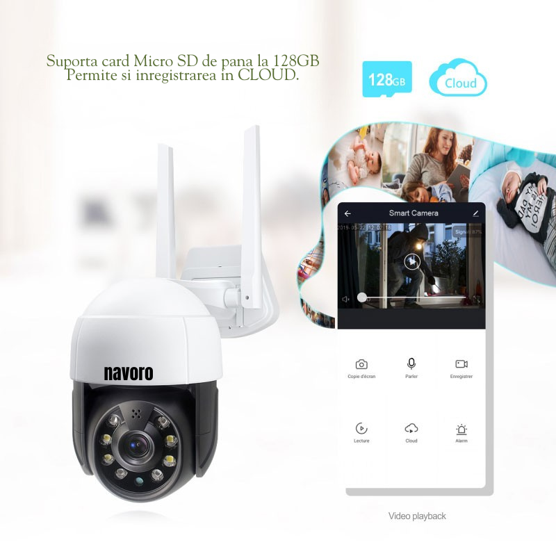 Camera supraveghere WiFi Navoro Tuya 5MP exterior [4]