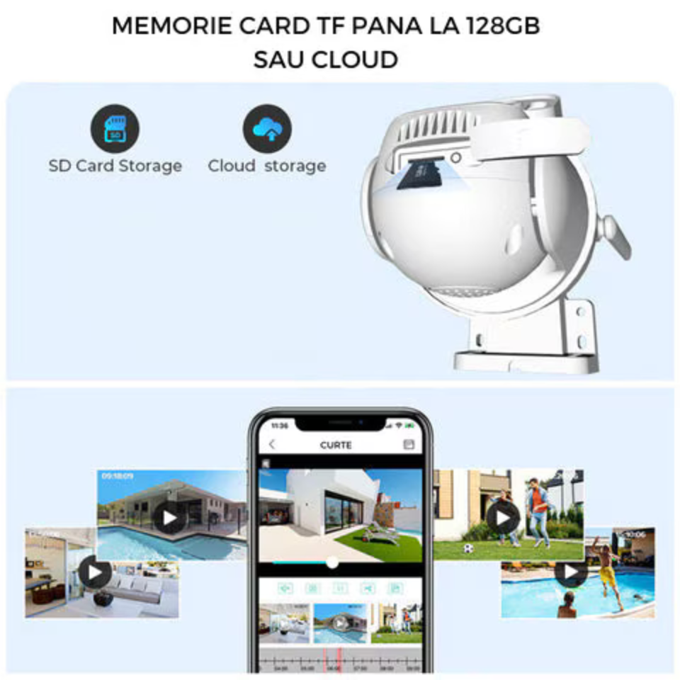 Camera supraveghere WiFi Navoro ICC-S4D 6MP dual lens exterior [2]