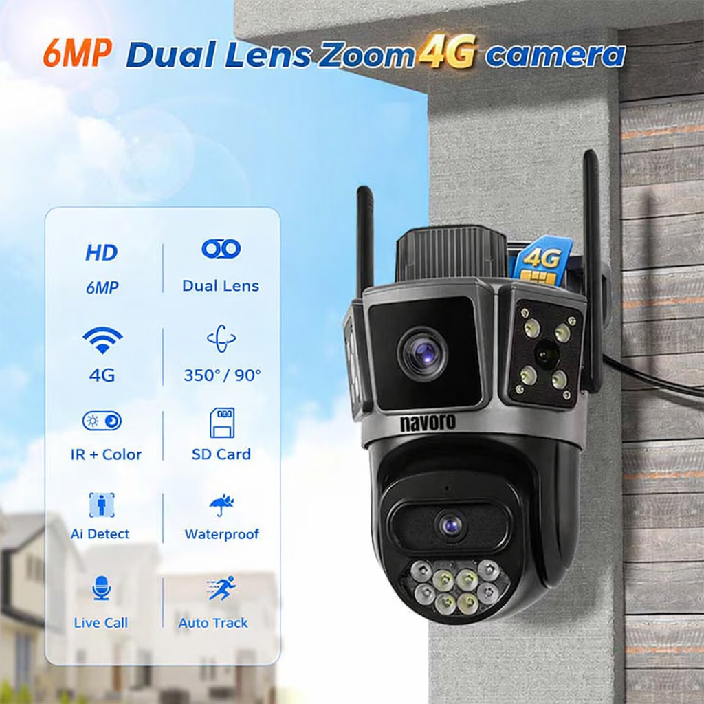 Camera supraveghere 4G Navoro OKAM S8B 6MP exterior [2]