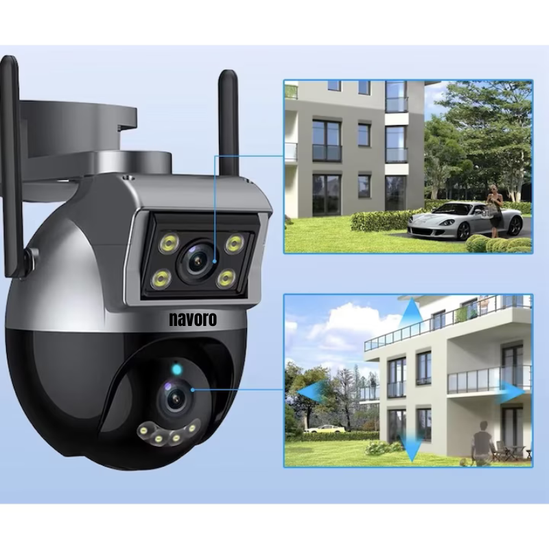 Camera supraveghere WiFi Navoro Tuya S4 6MP exterior [5]