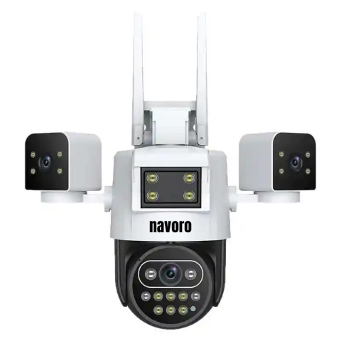 Camere Wi-Fi - Camera supraveghere WiFi Navoro OKAM 3 Lens 12MP exterior