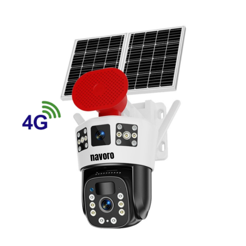 Camere cu panou solar - Camera supraveghere solara 4G Navoro 12MP exterior