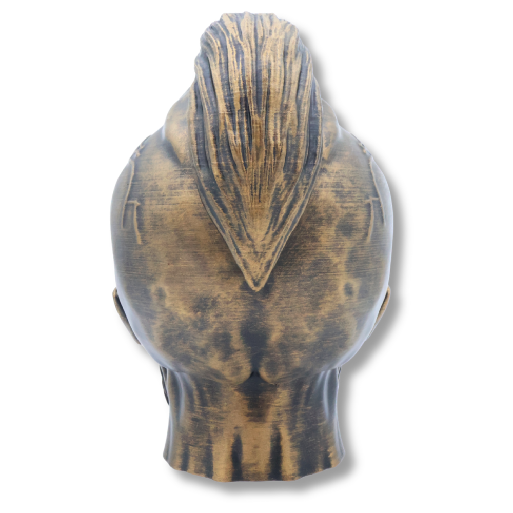 Decorațiune/suport pentru casti craniu cu barbă, printată 3D, 20 cm [3]