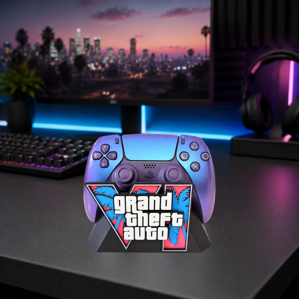 Suport Controller pentru Playstation 5, Roz, GTA 6, Design Grand Theft Auto VI [3]