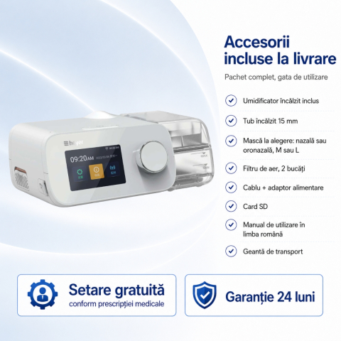 Terapia apneei in somn - Aparat Auto-CPAP pentru apnee in somn Heyer 20A Pro