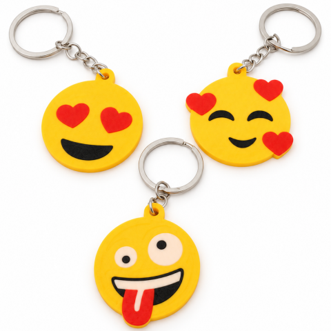 Breloc emoji imprimat 3D, model la alegere [1]