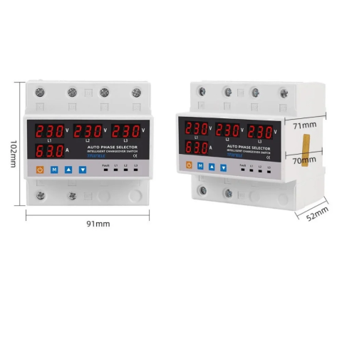 Relee electrice smart Wifi - Releu de protecție cu comutare automată de fază TAXNELE TXAPS3-100A, 100A
