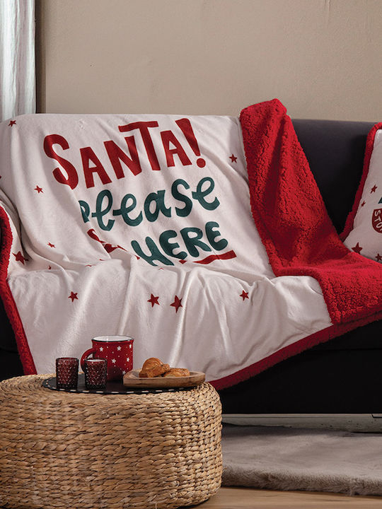 Perna decorativă de Crăciun Santa Please 50x50 cm [2]