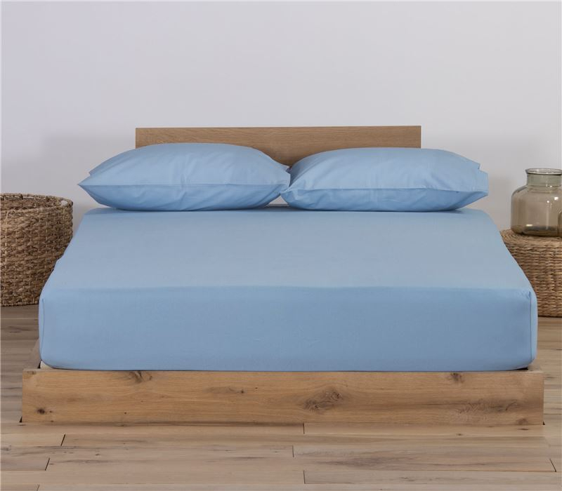 Cearșaf cu elastic din bumbac, dimensiune queen size,Jersey, 160x200+30 cm [1]