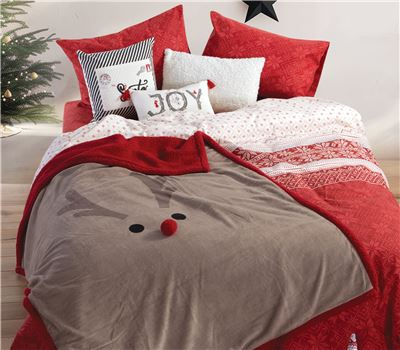 Patura decorativa  FUNNY RAINDEER 130X180 cm [2]