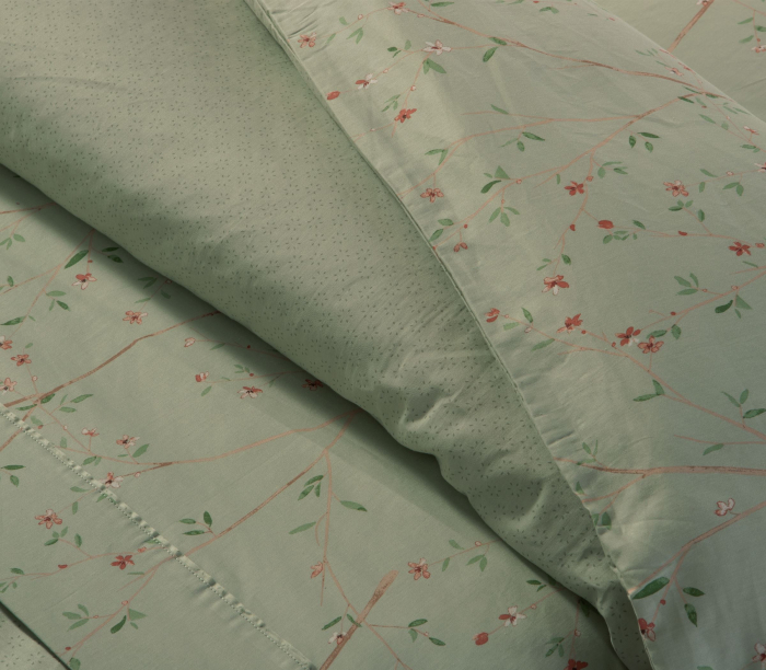 Set lenjerie Kiara 26 pentru pat dimensiunea queen din bumbac satinat pieptănat 100% [2]