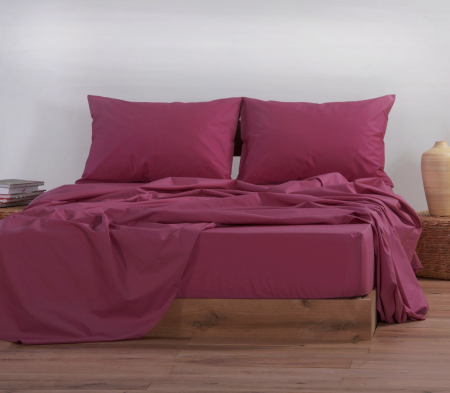 Pilote puf rata - Cearsaf de pat cu elastic BASIC, 100X200+30 cm din bumbac 100%