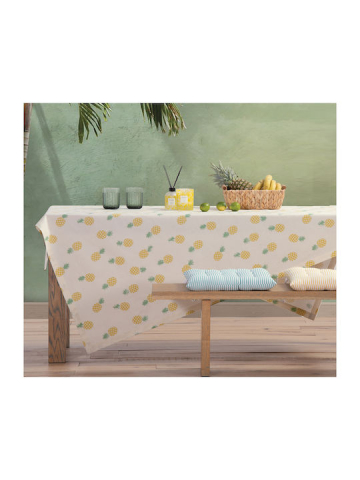 Fata de masa - Față de masă in bumbac,antipete DELICIOUS Ecru/Lime