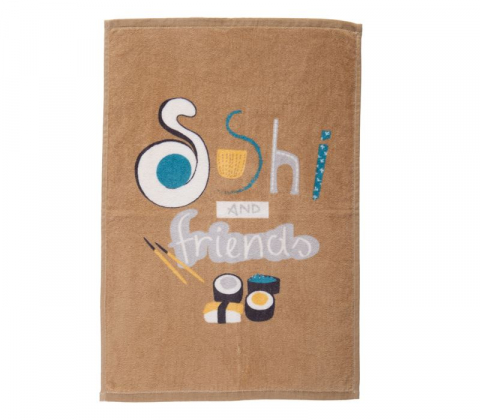 Prosop bucatarie - PROSOP BUCATARIE VELOUR SUSHI 40X60 BEJ