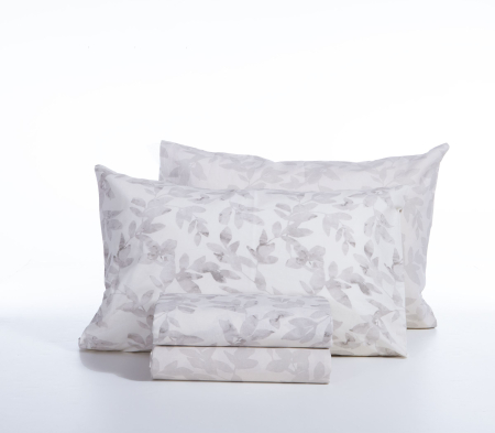 Lenjerie - Set cearsaf  SENCIL  queen size 240X270 cm + 2x fete de perna 52x72 cm