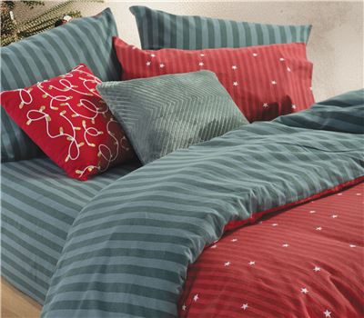 Craciun - Set de cearsafuri queen size STRAIGHT TO CHRISTMAS 240X260 cm