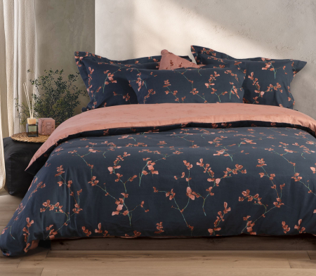 Lenjerie Bumbac satinat - Set lenjerie pentru pat queen Vania din colecția Premium