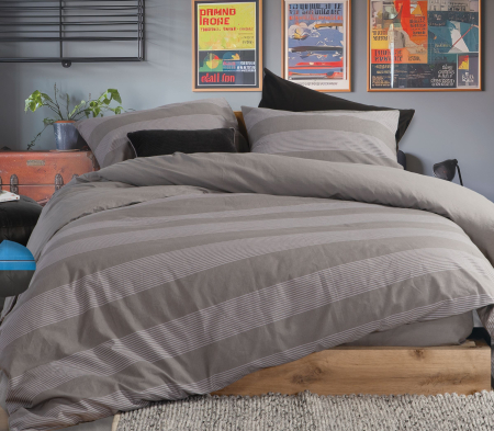 Lenjerie bumbac - Set de husă de pilotă  CASUAL STRIPE , dimensiunea 240x230 cm