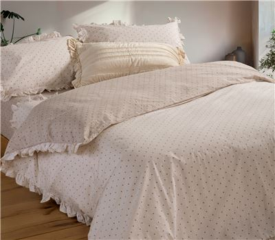 Set de husa de pilota din percale de bumbac PIOMBINO, Queen size, 240X230 cm [1]