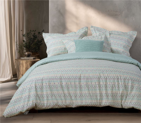 Lenjerie Bumbac satinat - Set de lenjerie Mosair pentru pat queen, realizat din bumbac satinat 100%