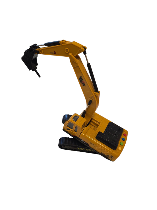 Jucarie utilaj de constructii, ciocan demolator 31 cm inaltime – Brat si ciocan reglabile, rotatie 360 grade, model realist pentru copii pasionati de macarale si de santiere [4]