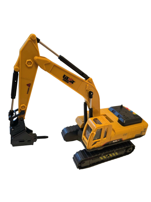 Jucarie utilaj de constructii, ciocan demolator 31 cm inaltime – Brat si ciocan reglabile, rotatie 360 grade, model realist pentru copii pasionati de macarale si de santiere [2]