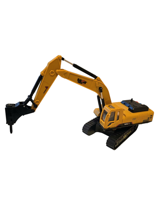 Jucarie utilaj de constructii, ciocan demolator 31 cm inaltime – Brat si ciocan reglabile, rotatie 360 grade, model realist pentru copii pasionati de macarale si de santiere [7]