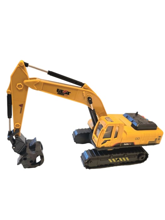 Jucarie excavator, utilaj de constructii 31 cm inaltime – Brat si cupa reglabile, rotatie 360 grade, model super realist pentru copii pasionati de macarale si de santiere [1]