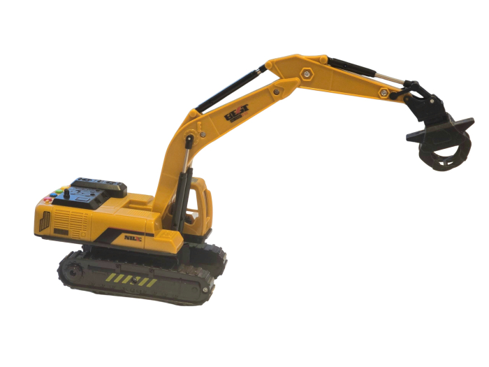 Jucarie excavator, utilaj de constructii 31 cm inaltime – Brat si cupa reglabile, rotatie 360 grade, model super realist pentru copii pasionati de macarale si de santiere [8]