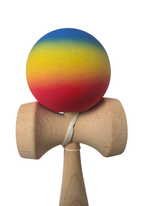 Kendama Monster Jucarie educativa si interactiva profesionala – lemn premium, design colorat tricolor, aderenta perfecta si echilibru pentru trucuri de top . [3]