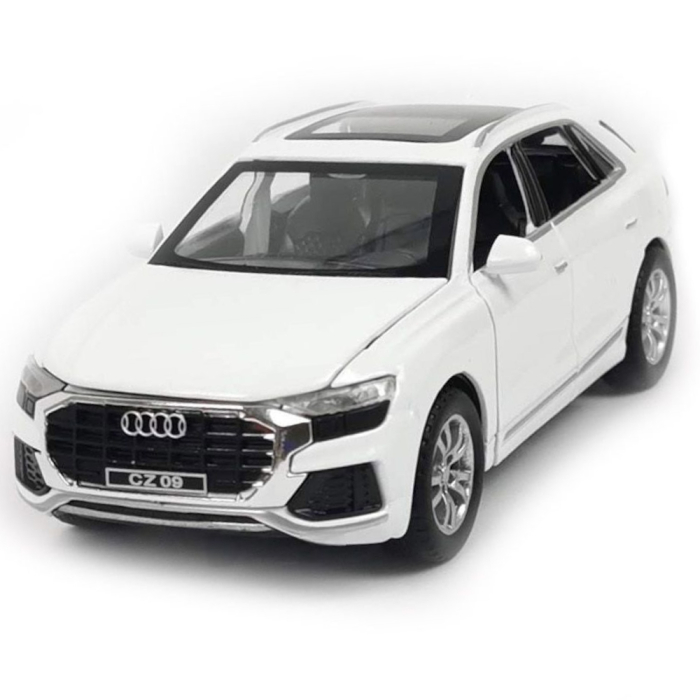 Macheta metalica model Audi Q8 cu lumini si sunete, scara 1:32, usi, capota si portbagaj functionale, mecanism pull-back, detalii la interior realistice si detaliate [2]