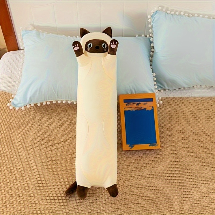 Pisica din plus tip perna, material moale si placut, inaltime 70 cm, ideala pentru decorat camera sau pentru tinut in brate, pretabila atat pentru copii cat si pentru adulti [3]