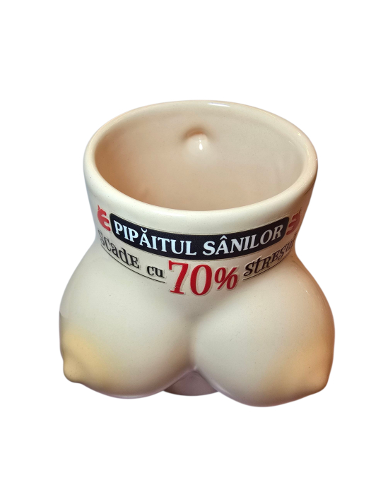 Surprinde-ti prietenii cu aceasta Halba de bere din ceramica 400 ml inscriptionata cu mesaj haios 3 D, surpriza, aniversare, zi de nastere, petrecere, Cana Amuzanta cu Design Traznit [2]