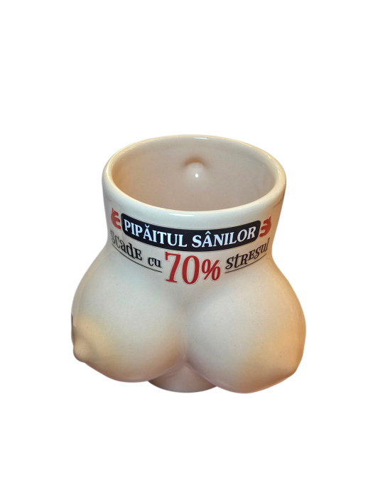 Surprinde-ti prietenii cu aceasta Halba de bere din ceramica 400 ml inscriptionata cu mesaj haios 3 D, surpriza, aniversare, zi de nastere, petrecere, Cana Amuzanta cu Design Traznit [4]
