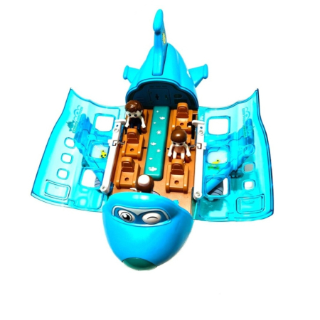 Avion Interactiv Cu Pasageri, Lumini, Sunete si Melodii haioase, compartiment pasageri care se deschide, figurine incluse, piese mobile, design colorat si vesel [3]