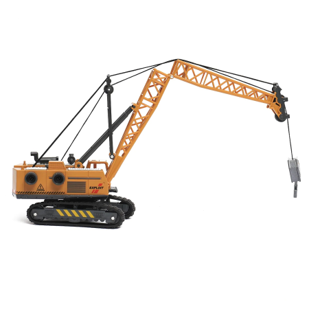 Masini si Utilaje - Jucarie macara, utilaj de constructii 31 cm inaltime – Brat si carlig reglabile, rotatie 360 grade, model super realist pentru copii pasionati de macarale si santiere