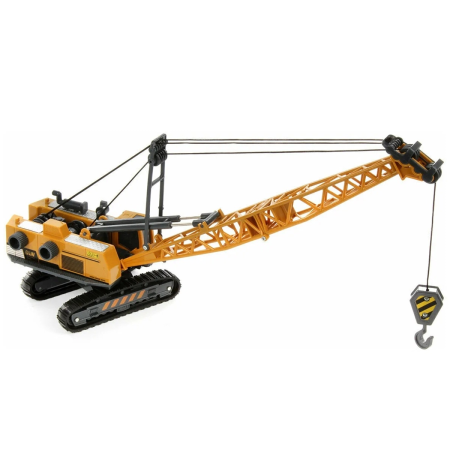 Jucarie macara, utilaj de constructii 31 cm inaltime – Brat si carlig reglabile, rotatie 360 grade, model super realist pentru copii pasionati de macarale si santiere [1]