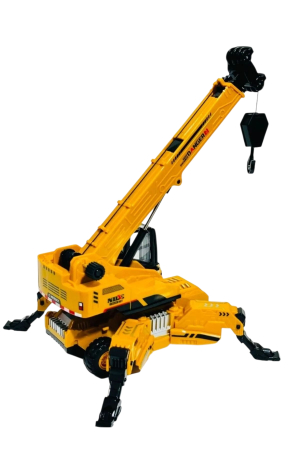 Jucarie utilaj de constructii 27 cm – Brat si carlig reglabile, picioare extensibile, rotatie 360 grade, model realist pentru pasionatii de macarale si santiere [2]