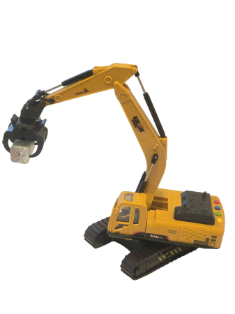 Jucarie excavator, utilaj de constructii 31 cm inaltime – Brat si cupa reglabile, rotatie 360 grade, model super realist pentru copii pasionati de macarale si de santiere [1]