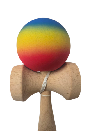 Kendama Monster Jucarie educativa si interactiva profesionala – lemn premium, design colorat tricolor, aderenta perfecta si echilibru pentru trucuri de top . [2]