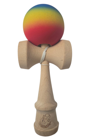 Kendama Monster Jucarie educativa si interactiva profesionala – lemn premium, design colorat tricolor, aderenta perfecta si echilibru pentru trucuri de top . [1]