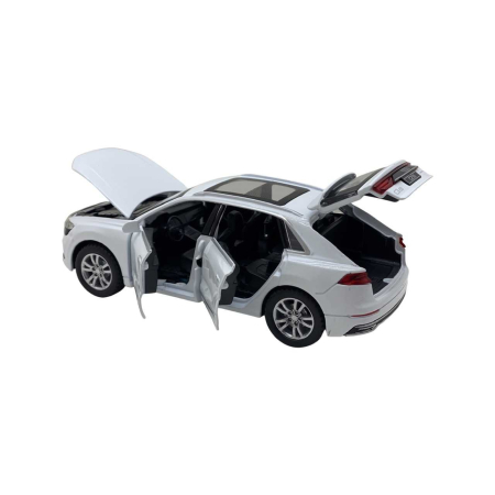 Macheta metalica model Audi Q8 cu lumini si sunete, scara 1:32, usi, capota si portbagaj functionale, mecanism pull-back, detalii la interior realistice si detaliate [5]
