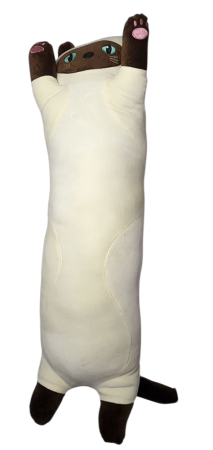 Pisica din plus tip perna, material moale si placut, inaltime 70 cm, ideala pentru decorat camera sau pentru tinut in brate, pretabila atat pentru copii cat si pentru adulti [6]