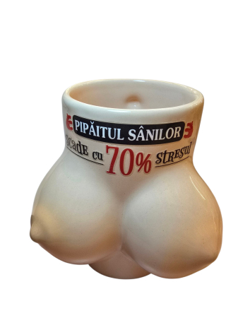 Surprinde-ti prietenii cu aceasta Halba de bere din ceramica 400 ml inscriptionata cu mesaj haios 3 D, surpriza, aniversare, zi de nastere, petrecere, Cana Amuzanta cu Design Traznit [4]