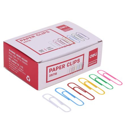 AGRAFE METAL 33MM COLOR 100 BUC/CUT DELI [1]