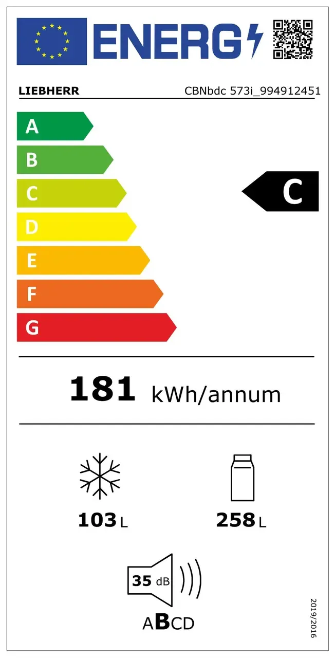 Combina frigorifica Liebherr CBNbdc 573i plus BioFresh NoFrost, 360 l, Clasa C [10]