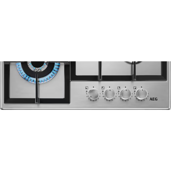 Plită gaz AEG HGB64420SM, Seria 6000, Slim line, 60 cm, inox ,arzator wok [2]
