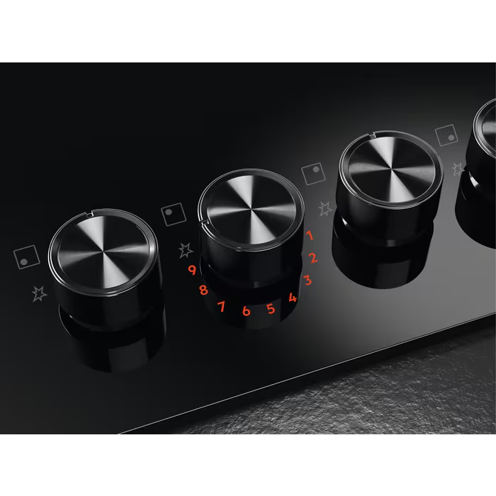 Plită gaz pe sticlă AEG HKB64453NB, Seria 8000 Flamelight 60 cm, Semnal avertizare sfarsit de program, Semnal sonor, Conectare plita-hota [8]