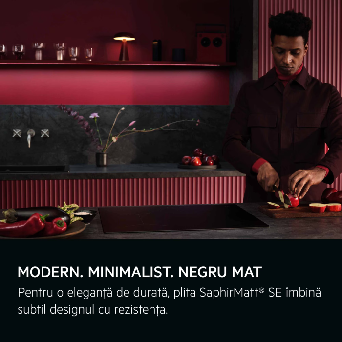 Plita inductie AEG TO84IA0FIT, 5000 Induction 80 cm, Conectare plita-hota, Functie blocare, Semnal avertizare sfarsit de program, Negru mat [5]