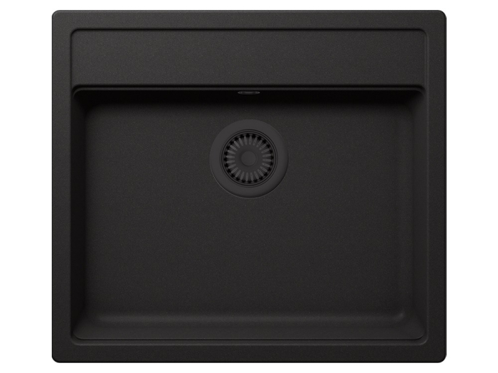 Set chiuveta bucatarie Schock Nemo N-100 570 x 510 mm Cristalite Nero cu parti vizibile negru si baterie bucatarie Schock Prima negru [2]
